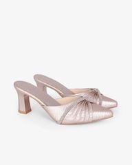 Dép Bít Mũi Hạnh Dung Quai Nơ Xoàn HD041100AD