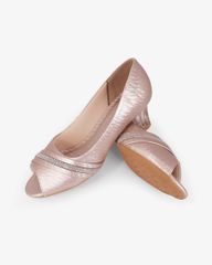 Giày Cao Gót Hạnh Dung Hở Mũi Xoàn Ngang HD041105AD