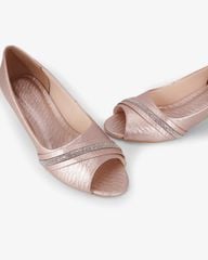 Giày Cao Gót Hạnh Dung Hở Mũi Xoàn Ngang HD041105AD