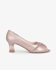 Giày Cao Gót Hạnh Dung Hở Mũi Xoàn Ngang HD041105AD