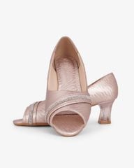 Giày Cao Gót Hạnh Dung Hở Mũi Xoàn Ngang HD041105AD