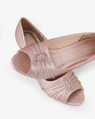 Giày Cao Gót Hạnh Dung Hở Mũi Xoàn Oval HD041106AD