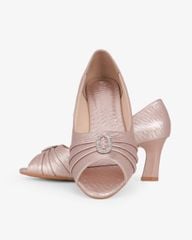 Giày Cao Gót Hạnh Dung Hở Mũi Xoàn Oval HD041106AD