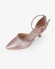 Giày Sandal Cao Gót Hạnh Dung Bít Mũi Quai Xoàn HD041107AD