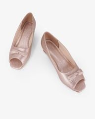 Giày Cao Gót Hạnh Dung Hở Mũi Dây Nơ HD041108AD