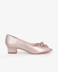 Giày Cao Gót Hạnh Dung Hở Mũi Dây Nơ HD041108AD