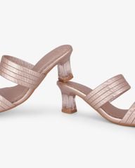 Dép Cao Gót Hạnh Dung Nhị Ngang Quai Gân Vân  HD041109AD