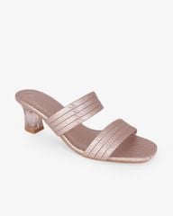 Dép Cao Gót Hạnh Dung Nhị Ngang Quai Gân Vân  HD041109AD