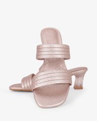 Dép Cao Gót Hạnh Dung Nhị Ngang Quai Gân Vân  HD041109AD