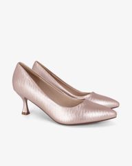 Giày Cao Gót Hạnh Dung Vân Lụa Mũi Nhọn HD0667BA