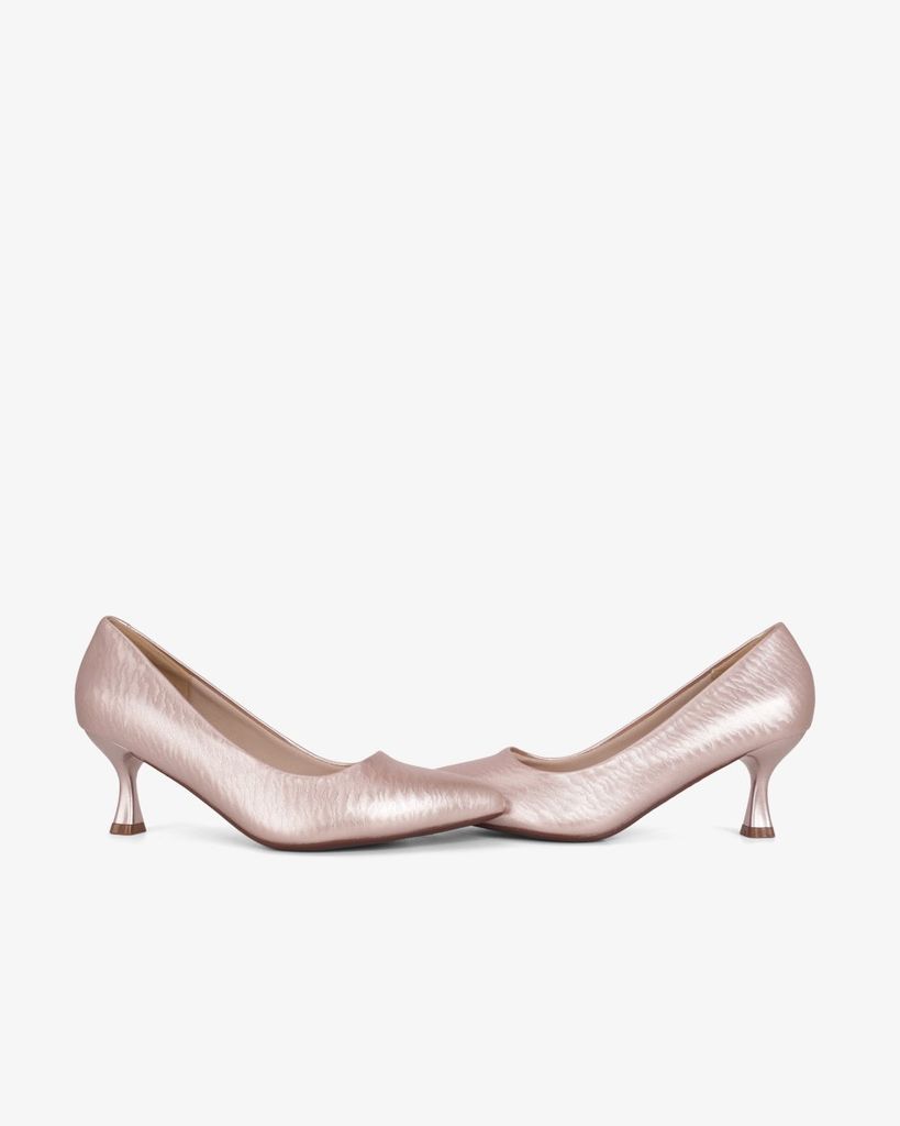 Giày Cao Gót Hạnh Dung Vân Lụa Mũi Nhọn HD0667BA