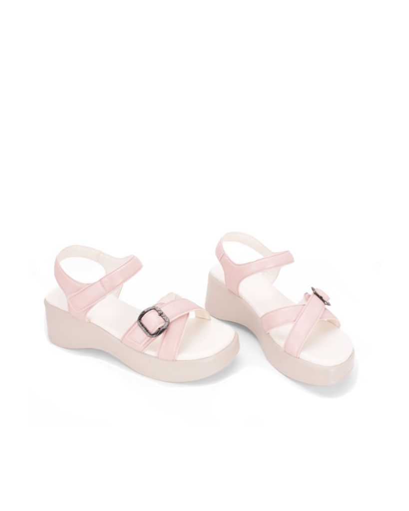 Sandal Đế Xuồng Hạnh Dung Quai Đan Chéo Khóa HD11171AV