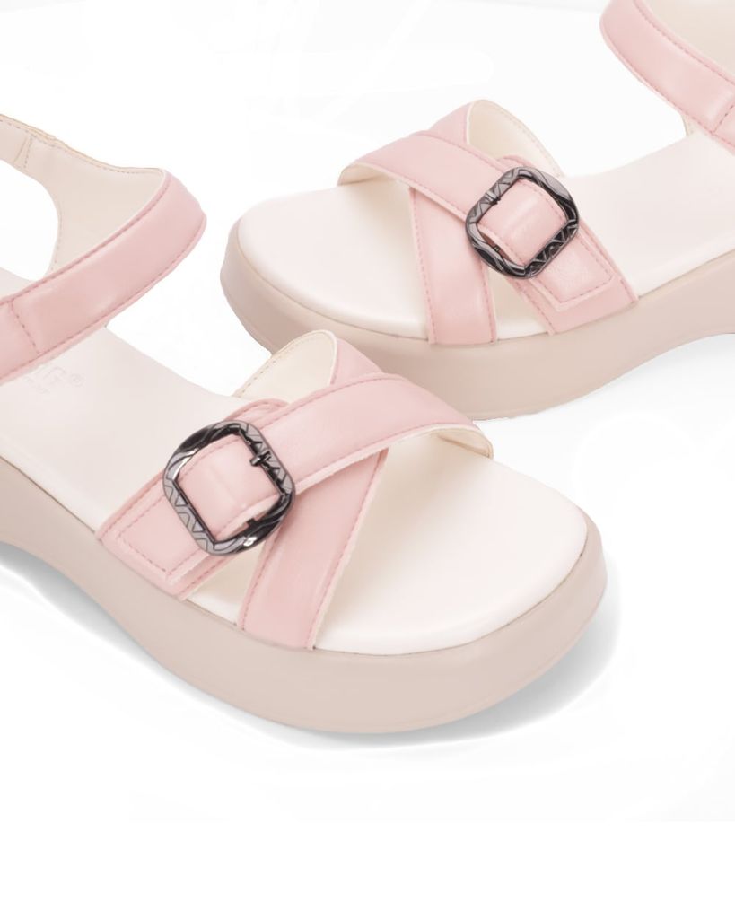Sandal Đế Xuồng Hạnh Dung Quai Đan Chéo Khóa HD11171AV