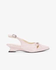 Sandal Cao Gót Nơ Đính Hạt HD1704AI