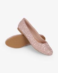 Giày Búp Bê Hạnh Dung Họa Tiết Nơ Giáng Sinh HD29202AY