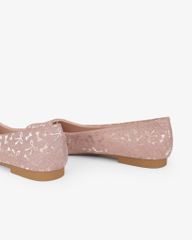 Giày Búp Bê Hạnh Dung Họa Tiết Nơ Giáng Sinh HD29202AY