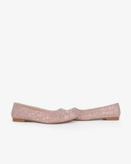 Giày Búp Bê Hạnh Dung Họa Tiết Nơ Giáng Sinh HD29202AY