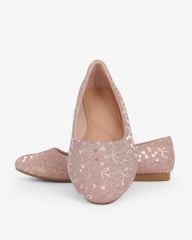 Giày Búp Bê Hạnh Dung Họa Tiết Nơ Giáng Sinh HD29202AY