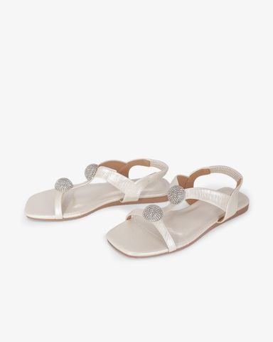 Sandal Xẹp Hạnh Dung Quai I Hạt Tròn HD02244AB