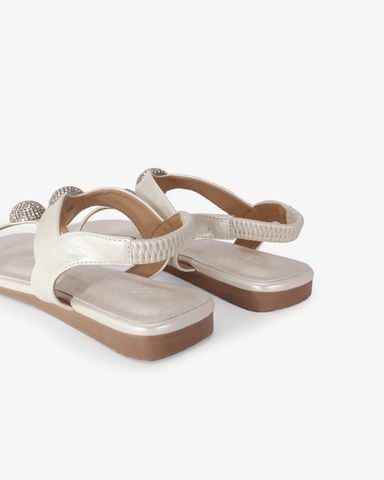 Sandal Xẹp Hạnh Dung Quai I Hạt Tròn HD02244AB