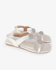 Sandal Xẹp Hạnh Dung Quai I Hạt Tròn HD02244AB