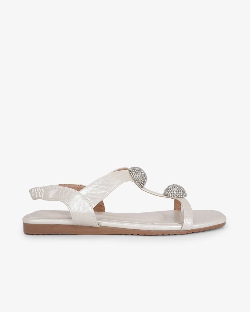 Sandal Xẹp Hạnh Dung Quai I Hạt Tròn HD02244AB