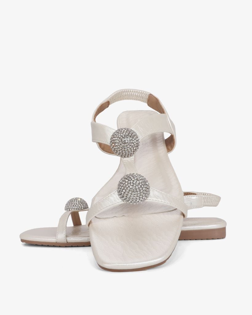 Sandal Xẹp Hạnh Dung Quai I Hạt Tròn HD02244AB