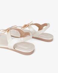 Sandal Xẹp Hạnh Dung Kẹp Nơ Đính Đá HD02245AB