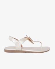 Sandal Xẹp Hạnh Dung Kẹp Nơ Đính Đá HD02245AB