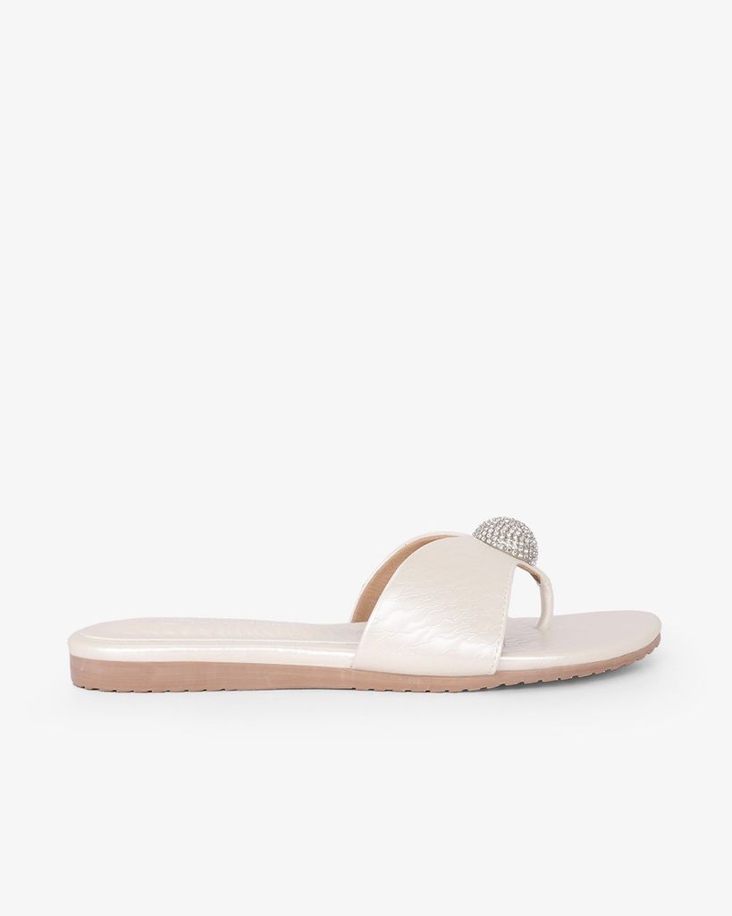 Dép Xẹp Hạnh Dung Quai Kẹp Khóa Tròn HD02247AB