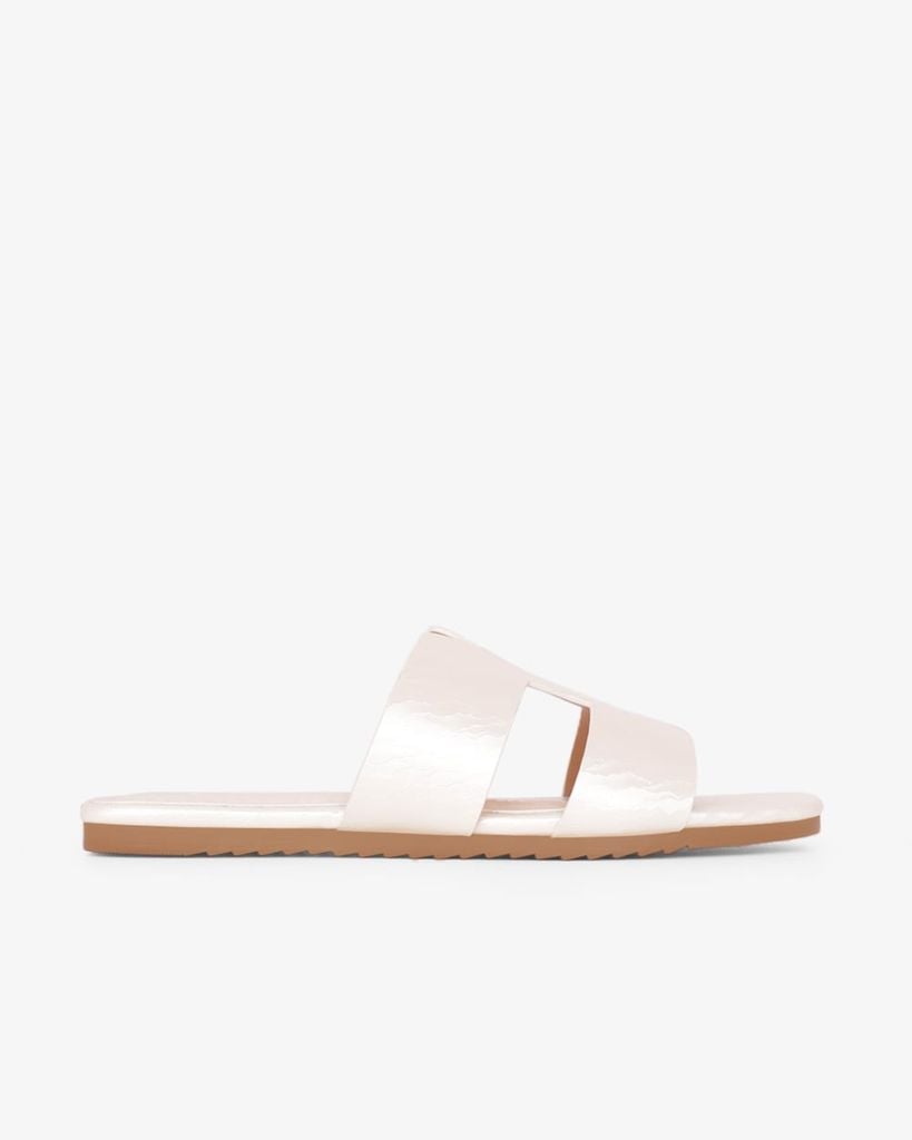 Dép Xẹp Hạnh Dung Quai Chữ H Vân Lụa HD02248AB