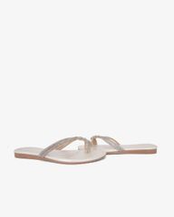 Dép Xẹp Hạnh Dung Quai Xỏ Ngón Đan Chéo HD02249AB