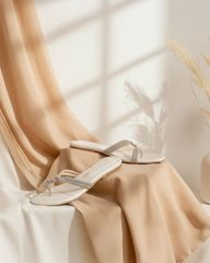 Dép Xẹp Hạnh Dung Quai Xỏ Ngón Đan Chéo HD02249AB