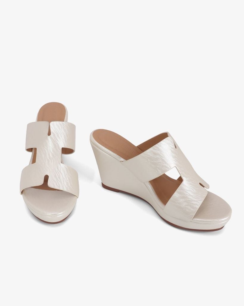 Dép Đế Xuồng Hạnh Dung Quai Chữ H 9cm HD02256AB