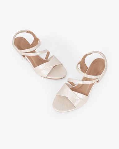 Sandal Đế Xuồng Hạnh Dung Quai Đắp Mảnh Chéo 6F HD02259AB