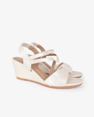 Sandal Đế Xuồng Hạnh Dung Quai Đắp Mảnh Chéo 6F HD02259AB