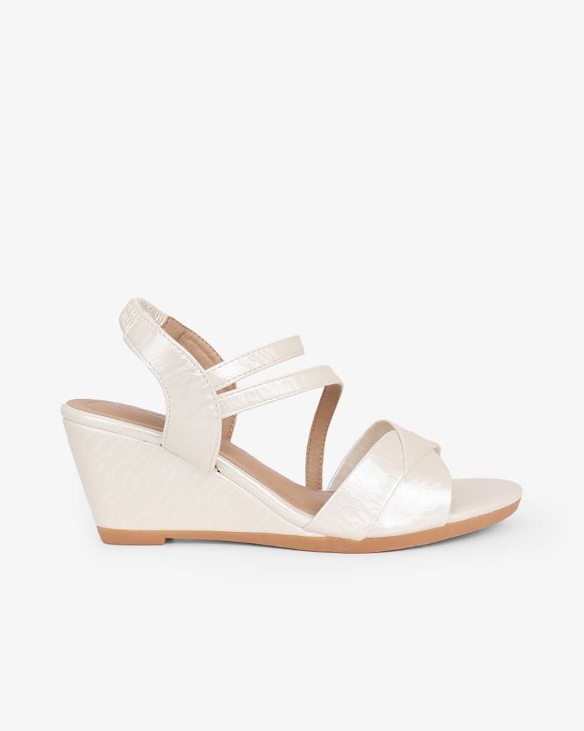 Sandal Đế Xuồng Hạnh Dung Quai Đắp Mảnh Chéo 6F HD02259AB