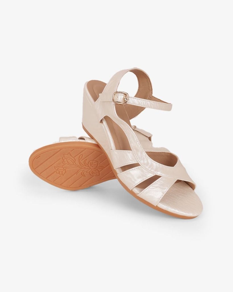 Sandal Đế Xuồng Hạnh Dung Nhiều Dây Nối Bên Vân Đá 6F HD02261AB