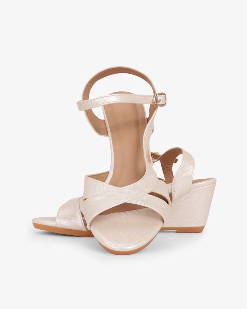 Sandal Đế Xuồng Hạnh Dung Nhiều Dây Nối Bên Vân Đá 6F HD02261AB