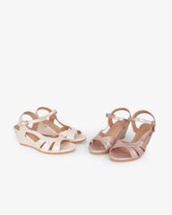 Sandal Đế Xuồng Hạnh Dung Nhiều Dây Nối Bên Vân Đá 6F HD02261AB