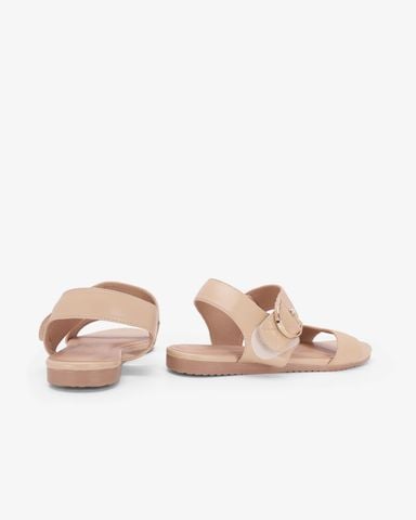 Sandal Đế Xẹp Hạnh Dung Quai Hậu Khóa Ngọc HD02263AB