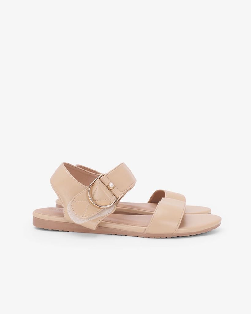Sandal Đế Xẹp Hạnh Dung Quai Hậu Khóa Ngọc HD02263AB
