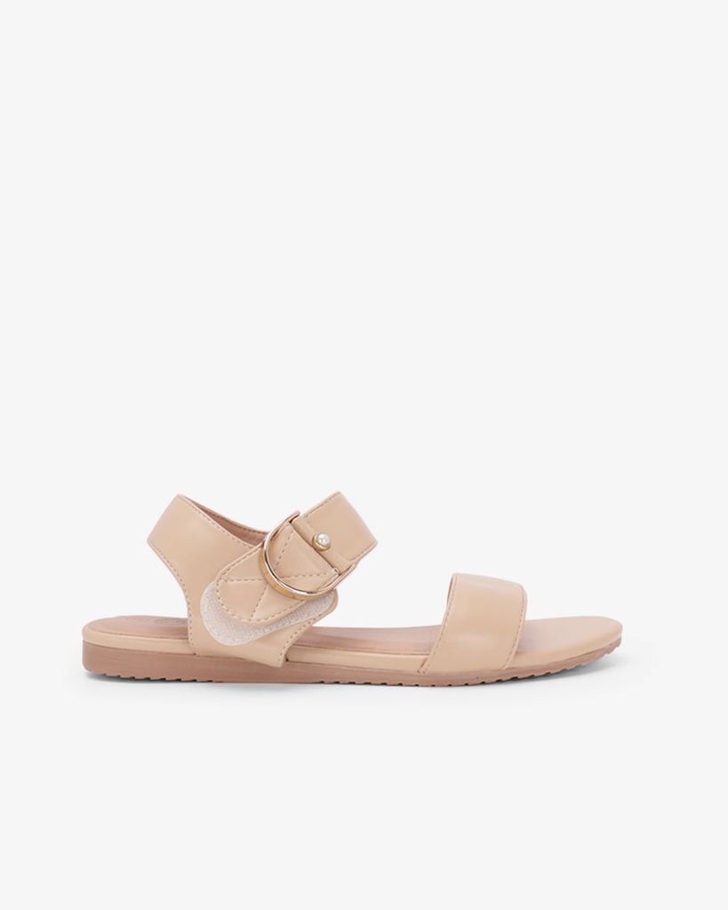 Sandal Đế Xẹp Hạnh Dung Quai Hậu Khóa Ngọc HD02263AB