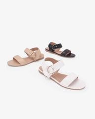 Sandal Đế Xẹp Hạnh Dung Quai Hậu Khóa Ngọc HD02263AB
