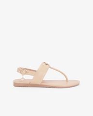 Sandal Đế Xẹp Hạnh Dung Kẹp Hoa Đính Đá HD02267AB