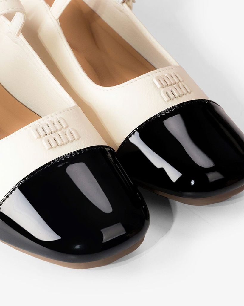 Dép Bít Mũi Albee Phối Mũi Si Bóng HD0286TQ