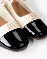 Dép Bít Mũi Albee Phối Mũi Si Bóng HD0286TQ