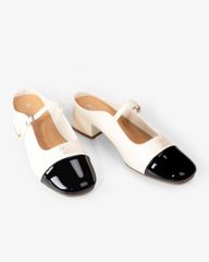 Dép Bít Mũi Albee Phối Mũi Si Bóng HD0286TQ