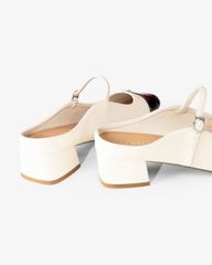 Dép Bít Mũi Albee Phối Mũi Si Bóng HD0286TQ