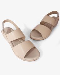 Sandal Đế Xuồng Hạnh Dung Hai Quai Ngang Hậu Dán HD0312AC